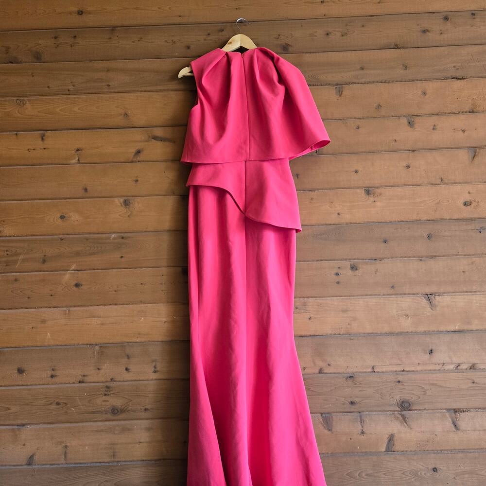 Safiyaa Dress Alambra Grenada Pink Heavy Crepe NWT US 6 Formal Maxi Gown Derby - Picture 5 of 10